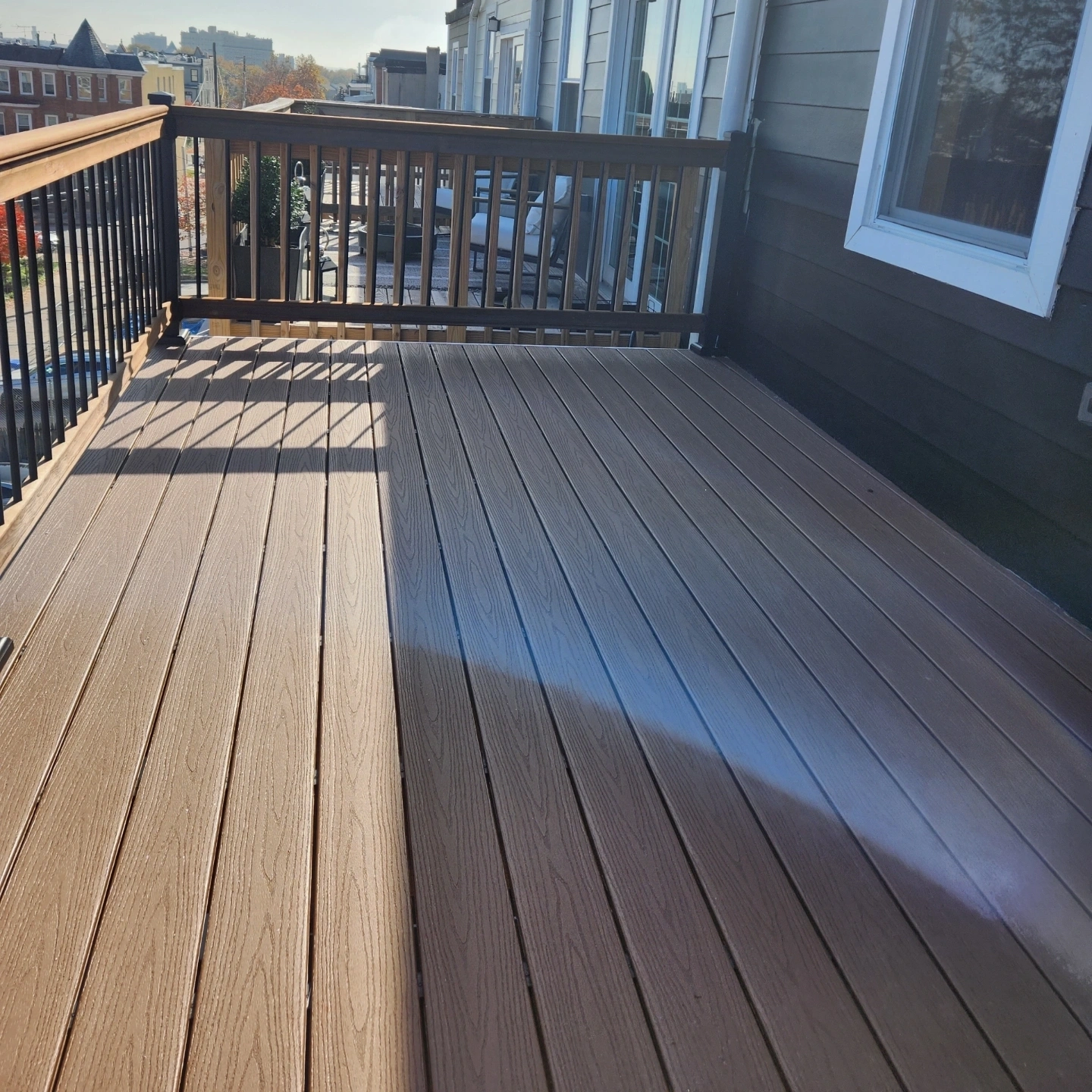 Residential composite deck in Maryland
