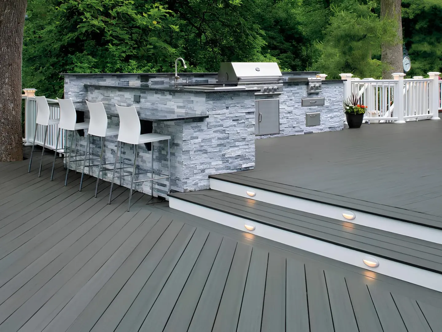 TimberTech Composite Overview Prime Plus Collection Sea Salt Gray